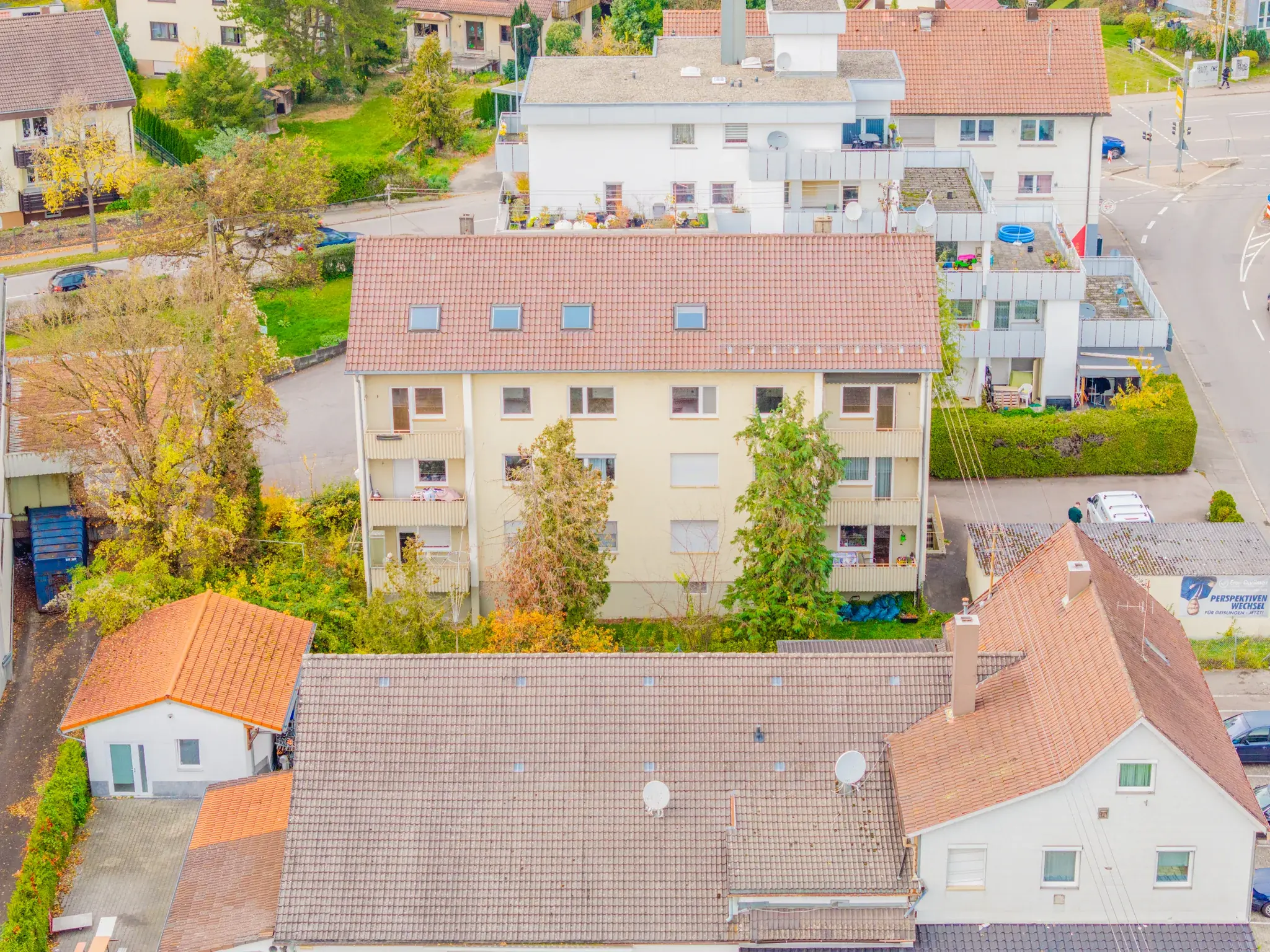 Luftbild: Grundstück und Nachbarschaft – Geislingen an der Steige