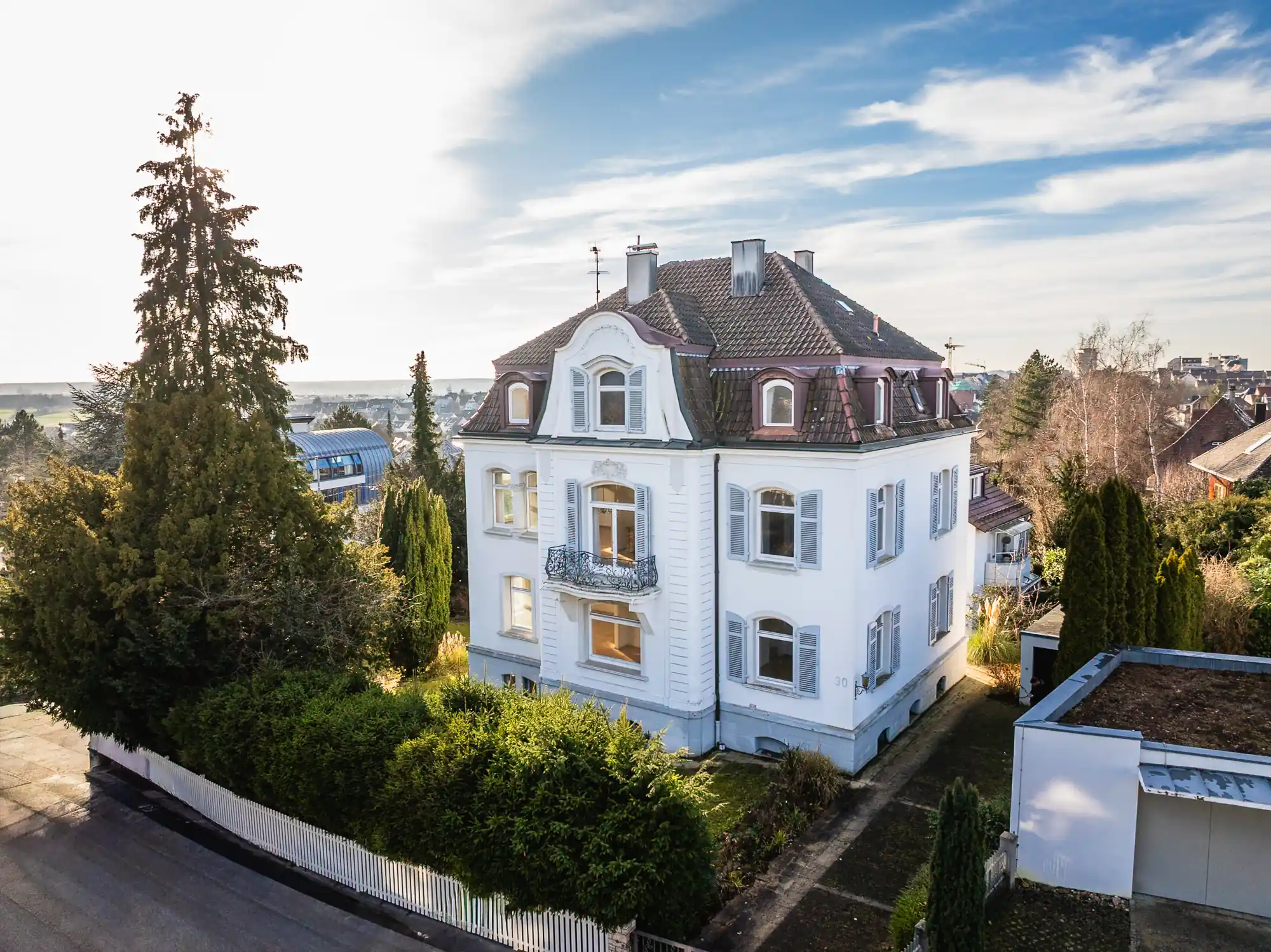 Außenansicht einer Villa in Stuttgart-Degerloch